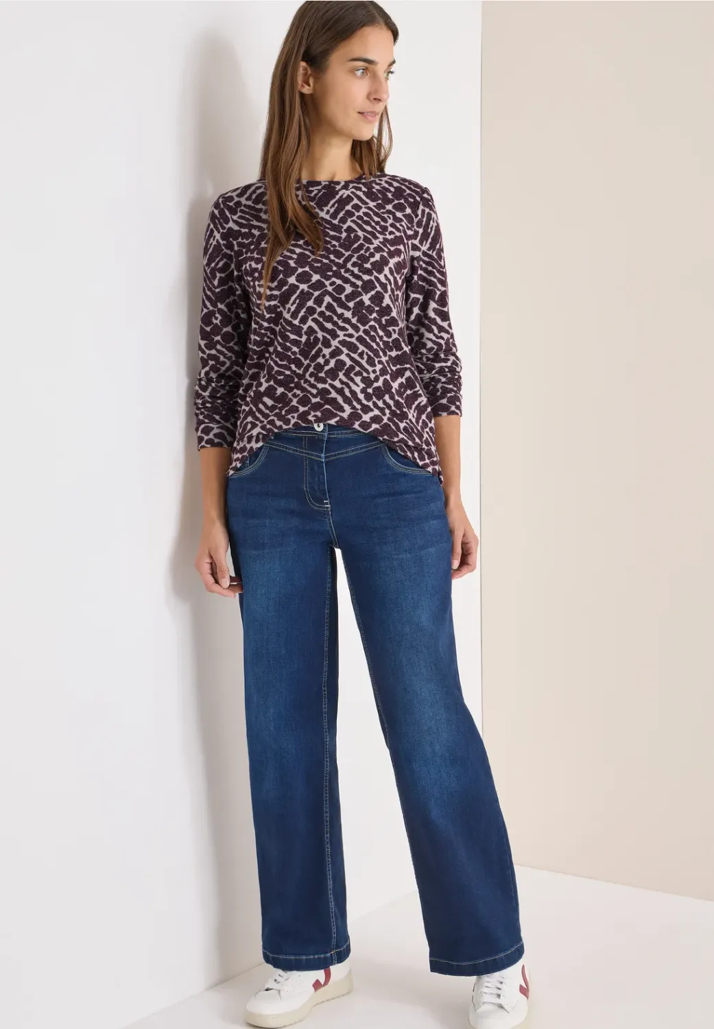 Cecil Cosy Melange AOP T-Shirt
