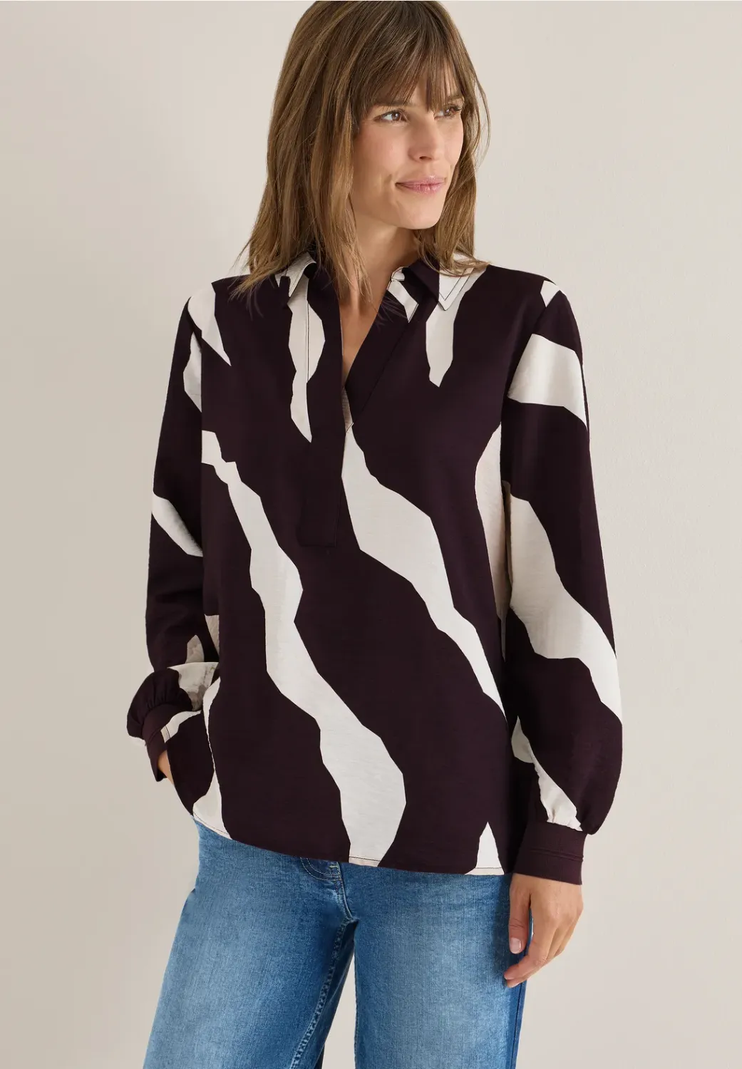 Cecil Splitneck Printblouse