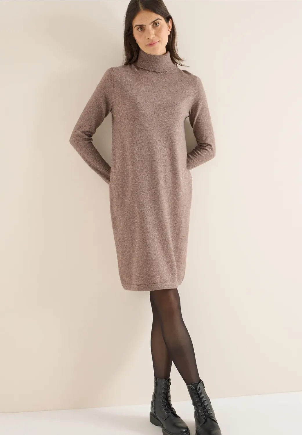 Cecil Cosy roll neck dress