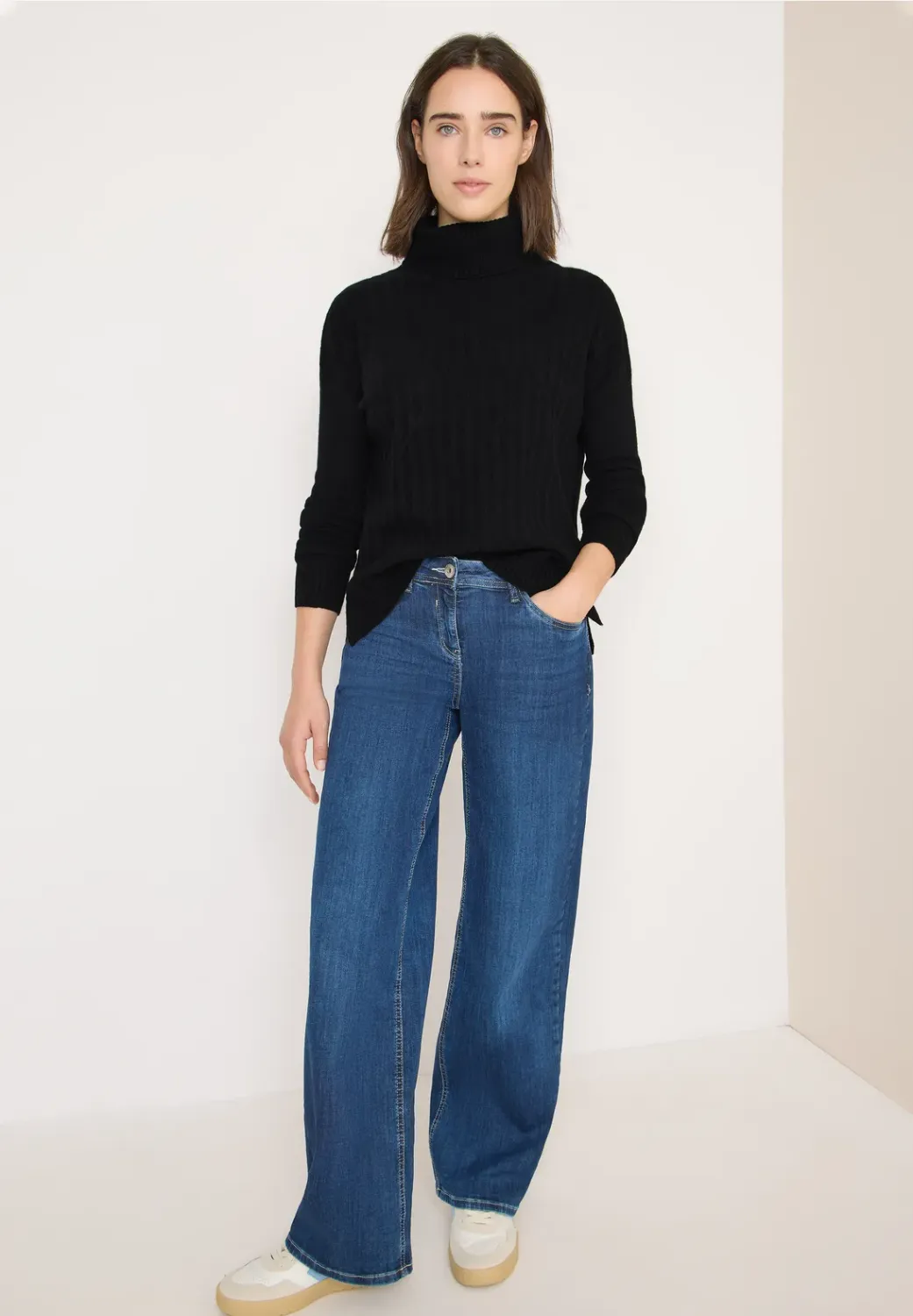 Cecil TOS_Cosy graphic rollneck