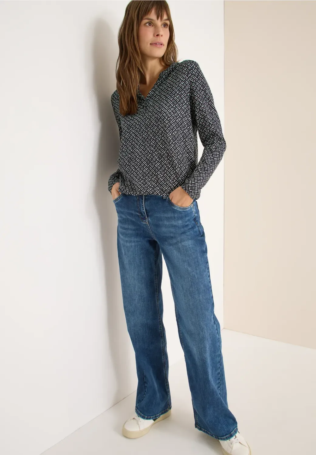 Cecil Geometric AOP Tunic