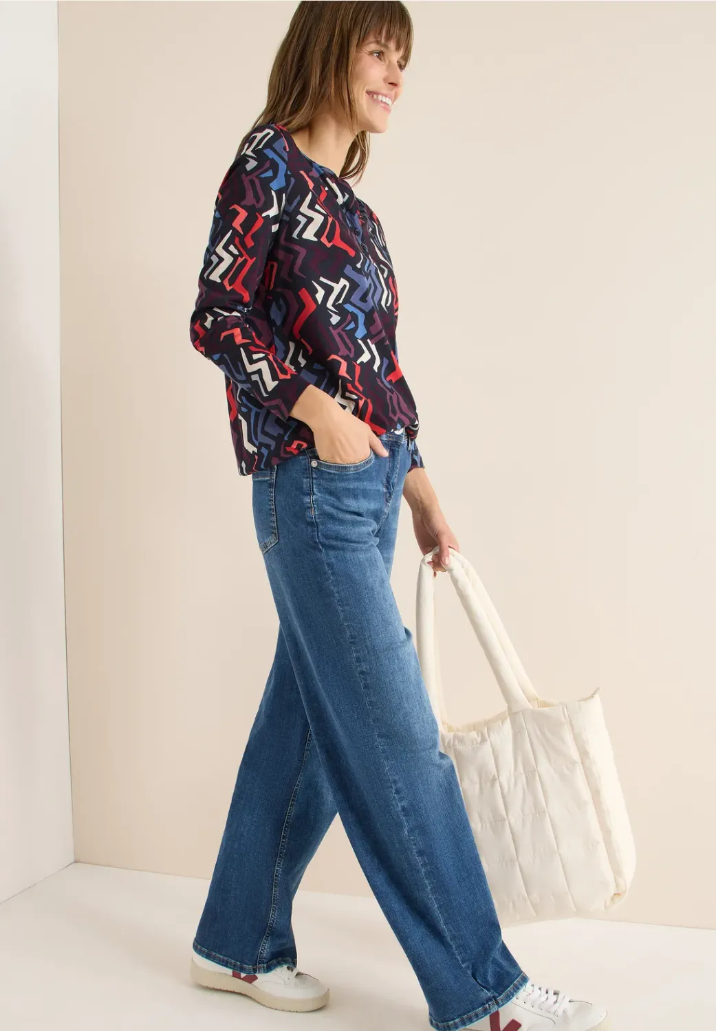 Cecil Geometric AOP Tunic