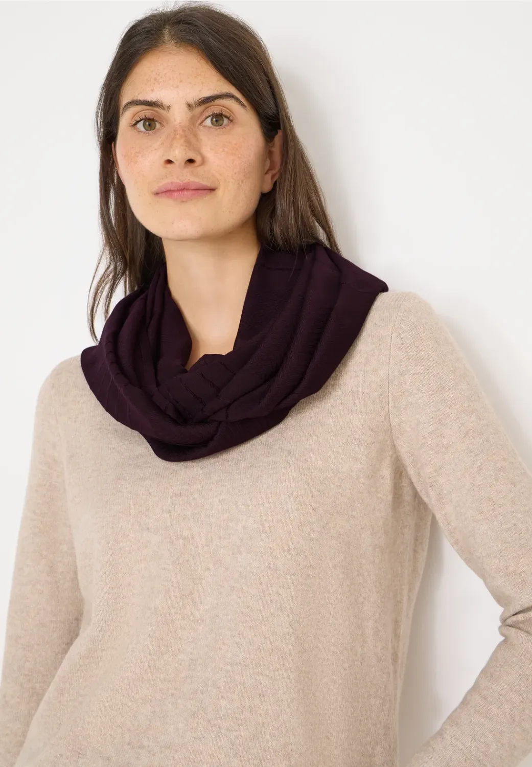 Cecil Solid Woven Stripe Loop