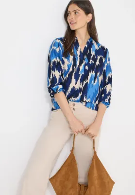 Cecil AOP Splitneck Blouse