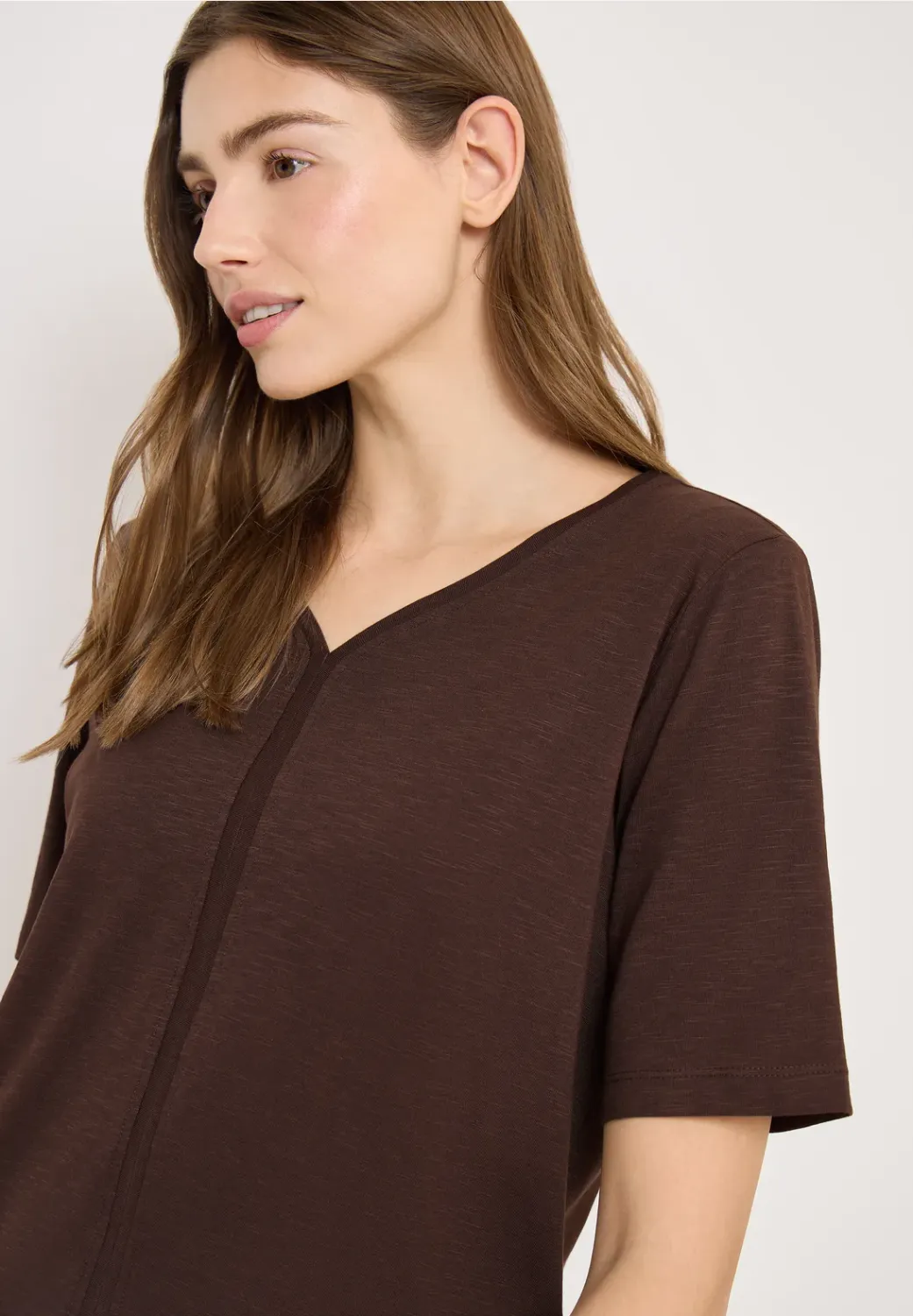 Cecil Solid V-Neck Tunic