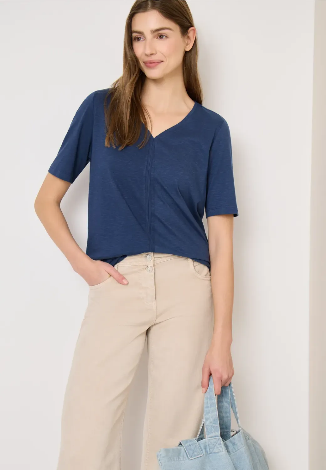 Cecil Solid V-Neck Tunic