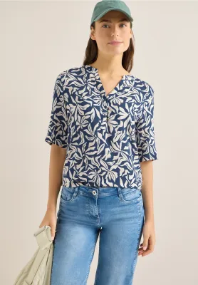 Cecil Splitneck Print Blouse