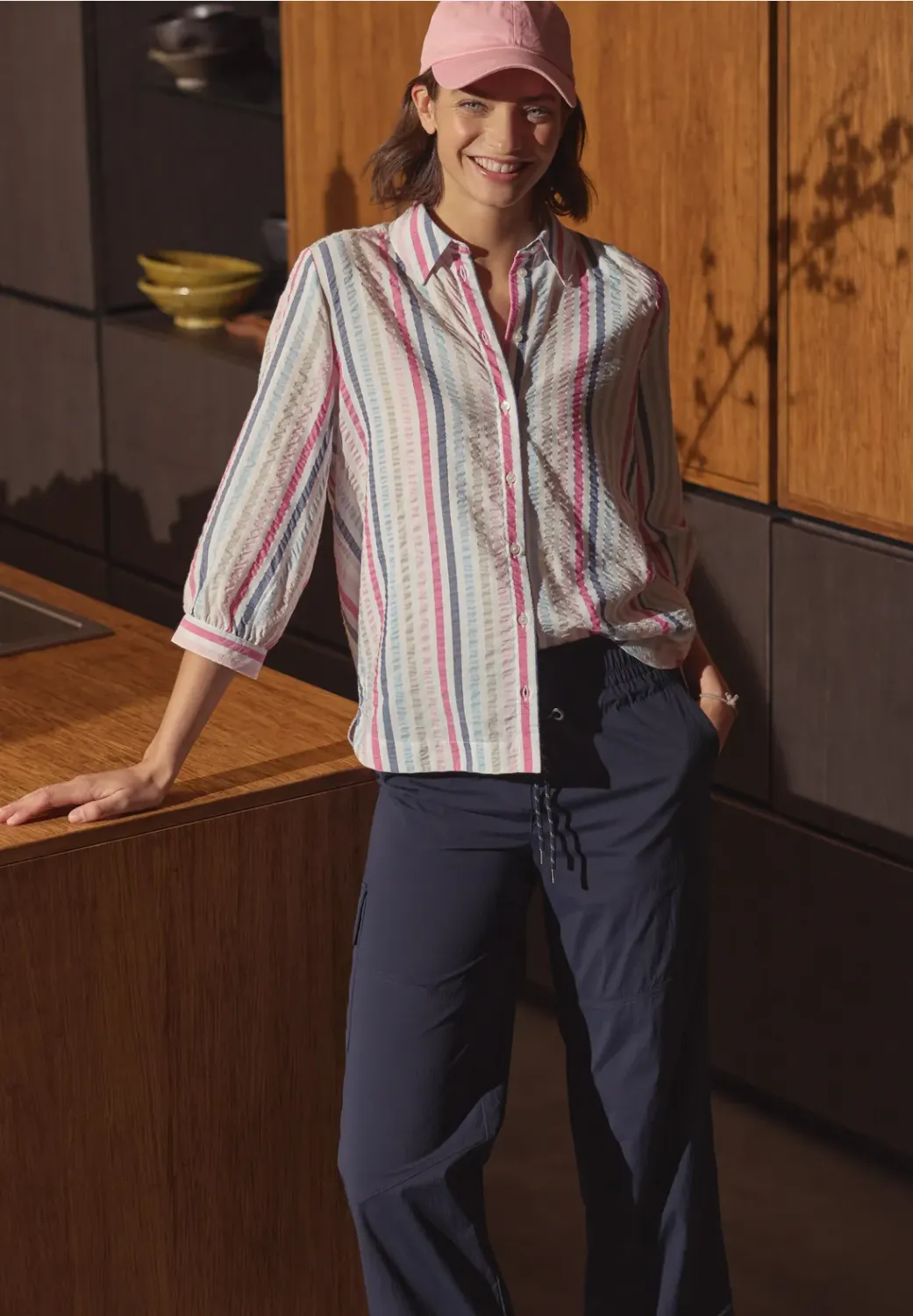 Cecil Multicolor Seersucker Strip