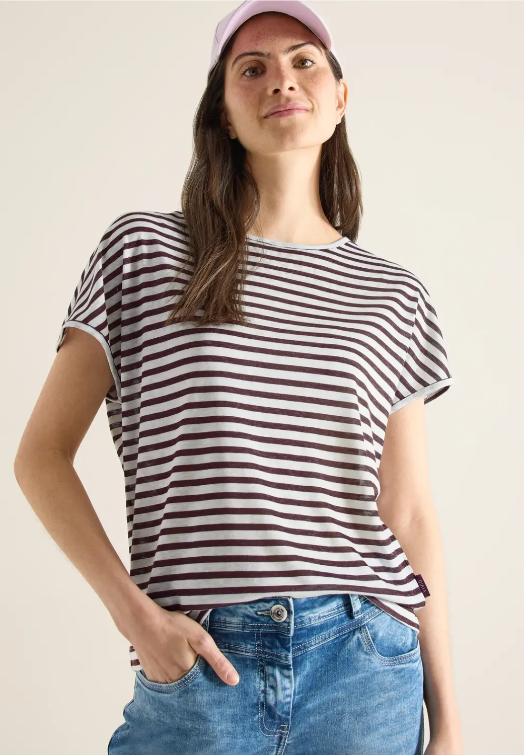 Cecil LINEN OPTIC_Two-Tone Stripe