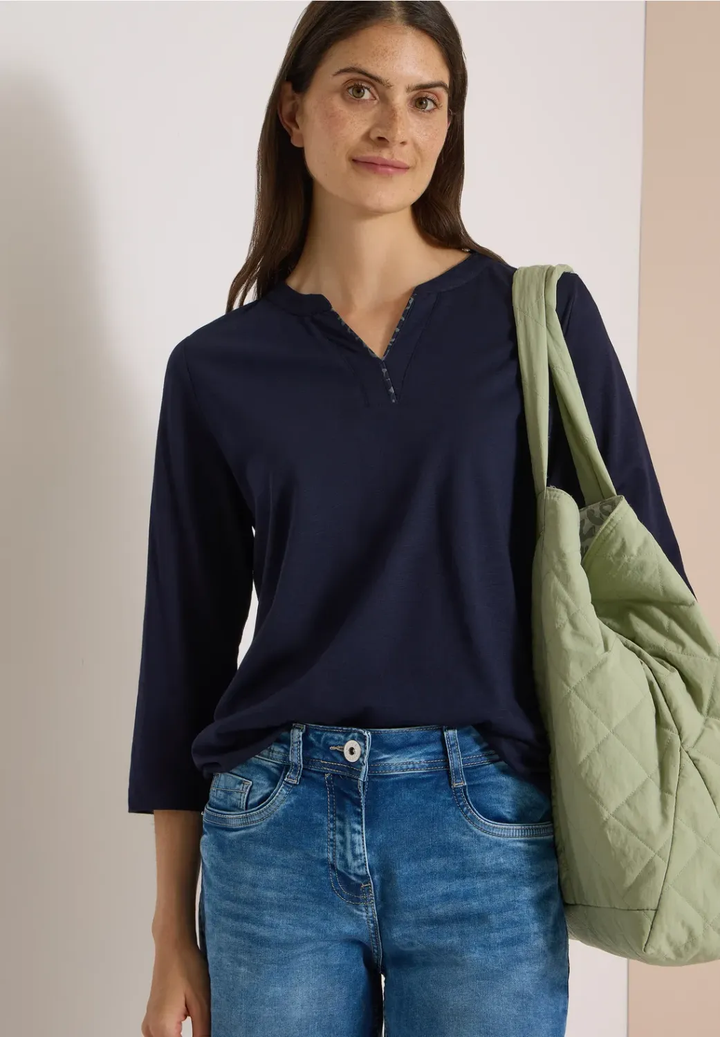 Cecil Solid Mesh Tunic