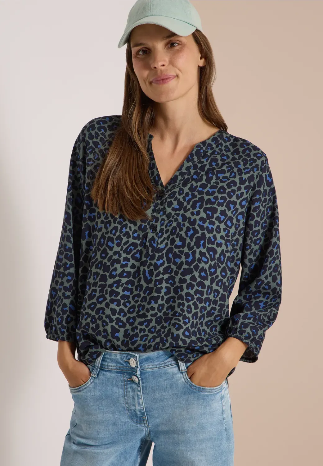 Cecil Leo AOP Blouse