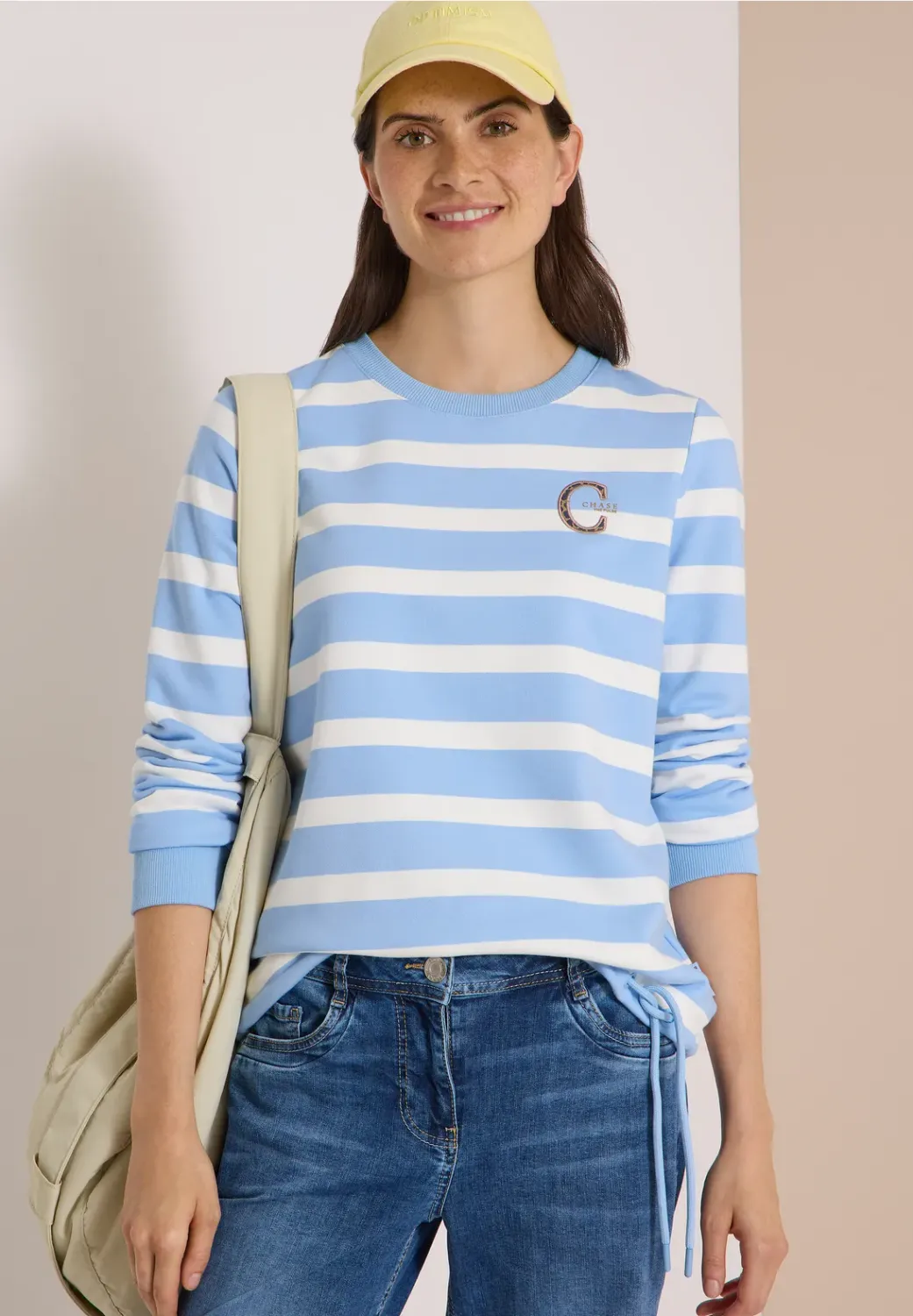 Cecil Striped Sweatshirt w. embro