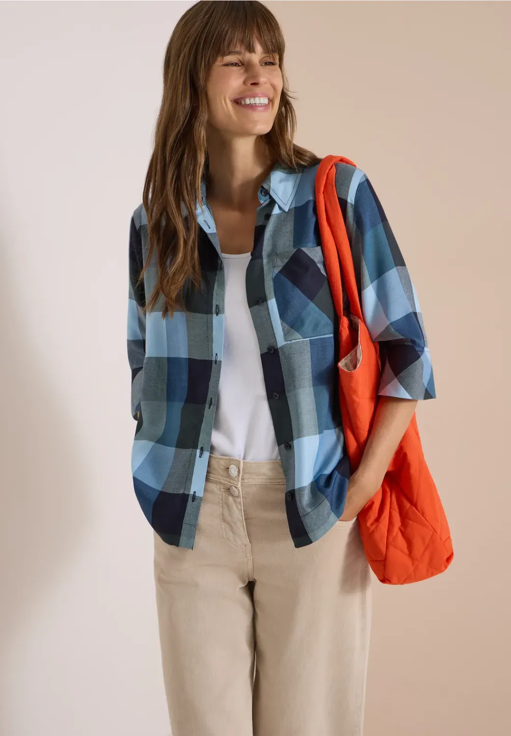 Cecil Check Blouse