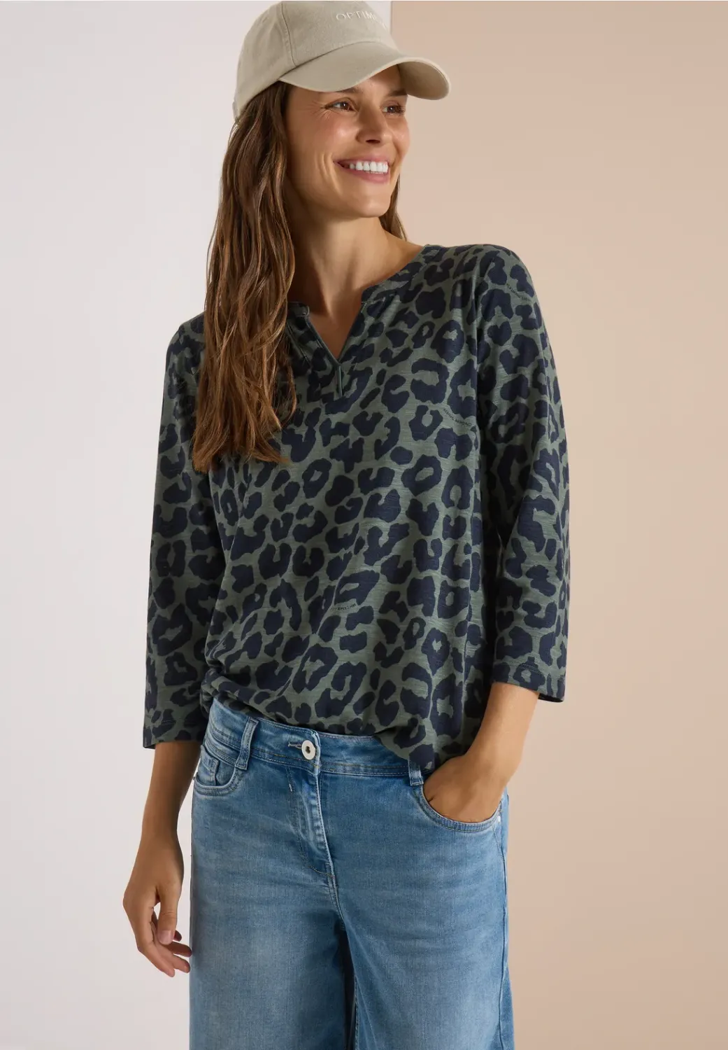 Cecil Leo AOP Mesh Tunic