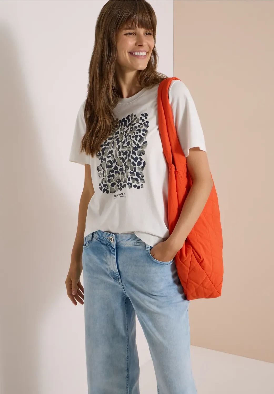 Cecil Basic Leo FP T-Shirt