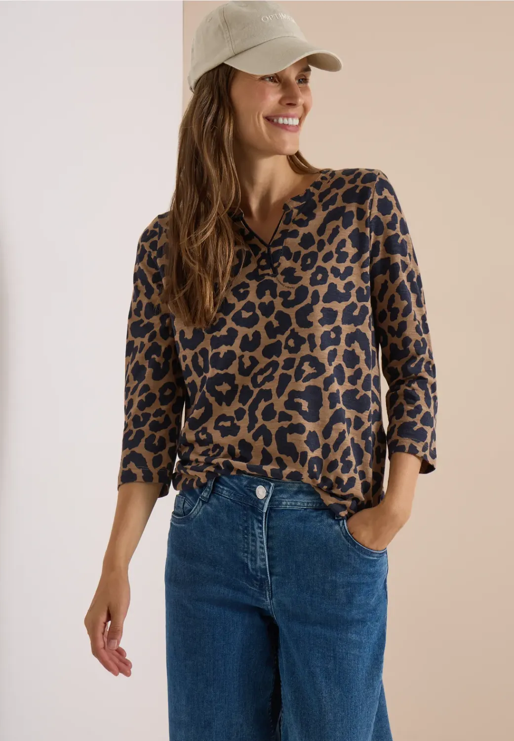 Cecil Leo AOP Mesh Tunic