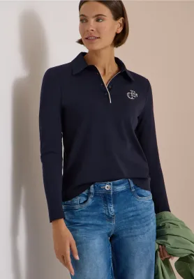 Cecil Solid Poloshirt