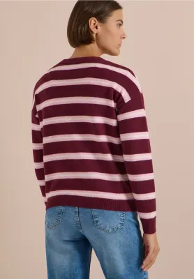 Cecil Striped cosy round neck