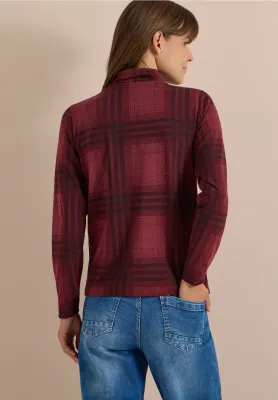 Cecil Check AOP Turtleneck