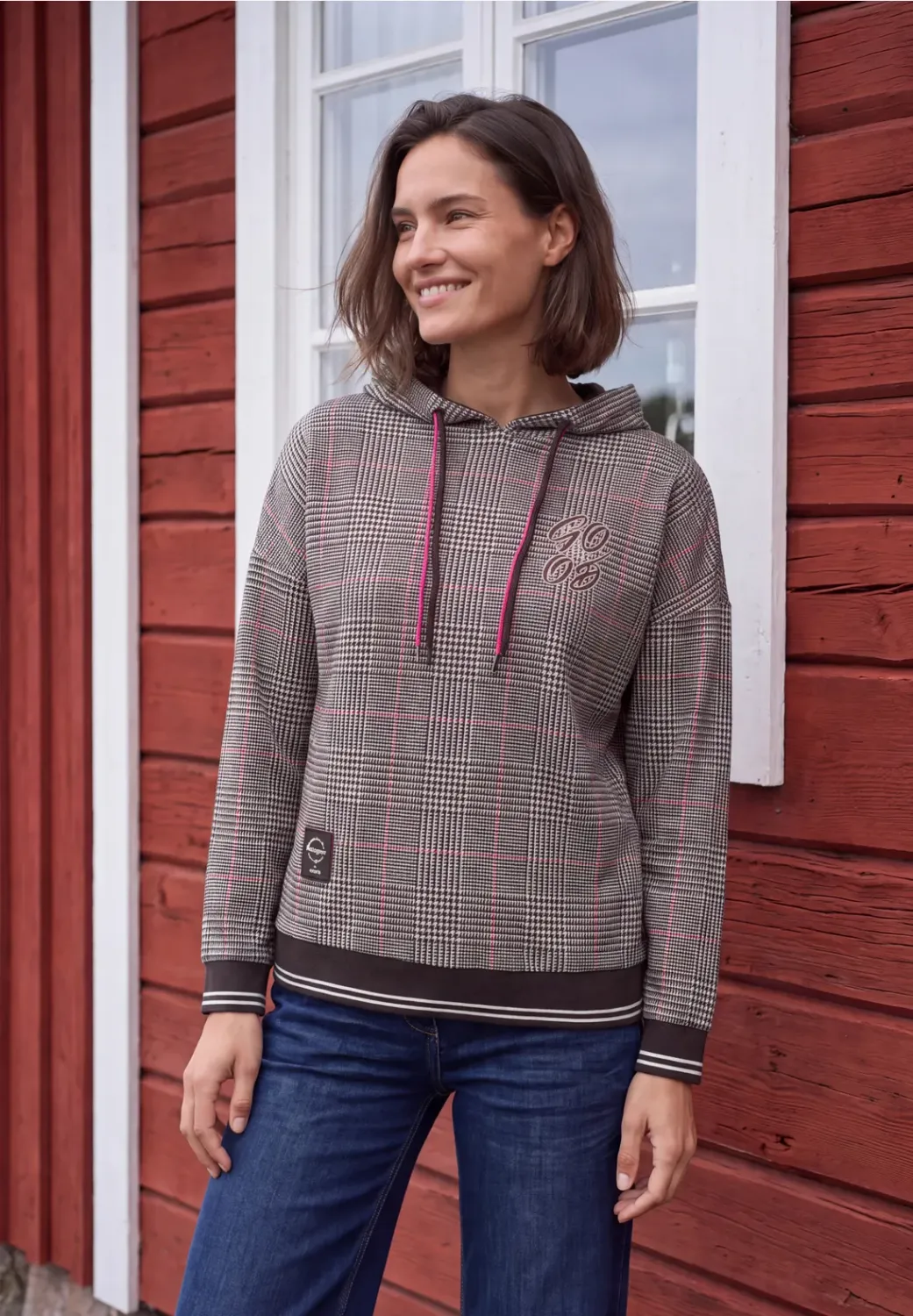 Cecil Check AOP Patch Hoody