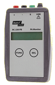 Used equipment: PROFIBUS PA network diagnostics