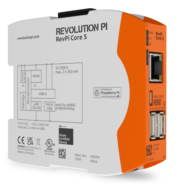 Revolution PI by Kunbus RevPI Core S 16 Go
