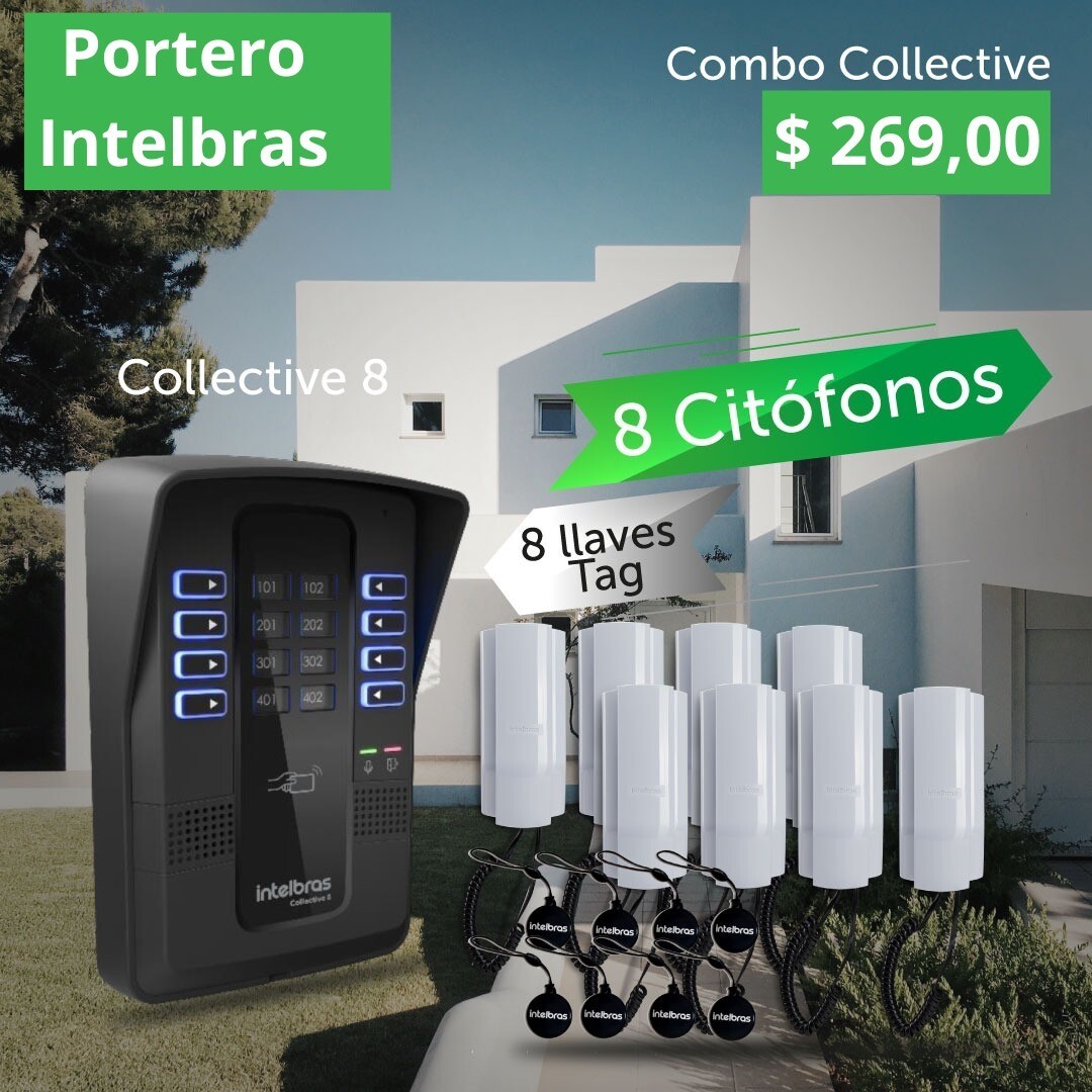 Portero 8 citofonos