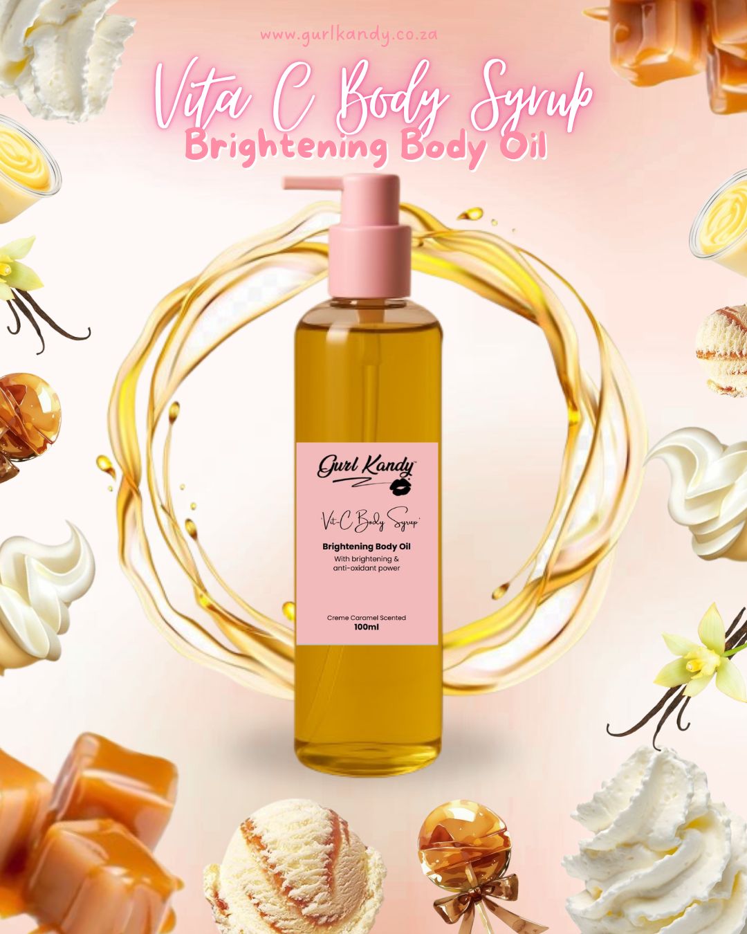Vita-C Body Syrup- Brightening Body Oil