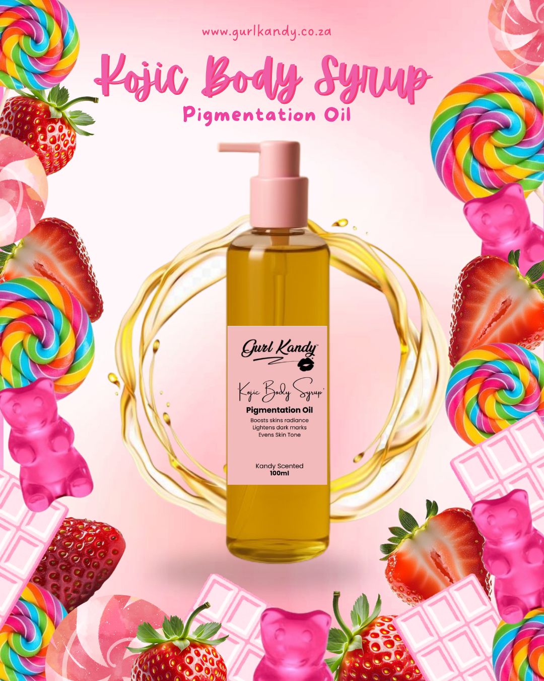 Kojic Body Syrup- Pigmentation Body Oil
