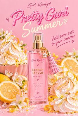 Lemon Sugar- Fragrance Mist- For Hair & Body