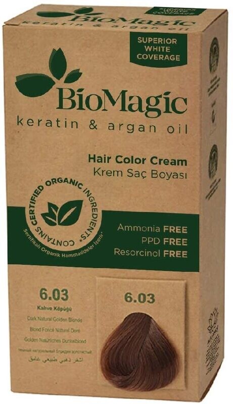 Biomagic Hair Color, 60 ml - 6/03 Dark Natural Golden Blonde