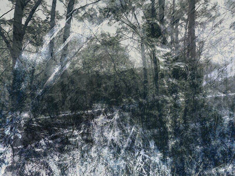 DREAM ROAD - landschap fotografie collage - 120x90cm