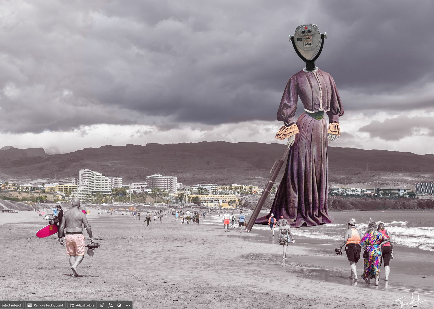 Digital collage - I know what you wore last summer - hiqh quality print
