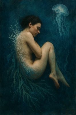 Born from Water - metallic rag print - 20x30cm