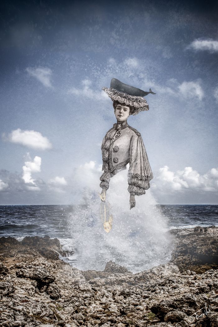 The Quiet Kind of Strong - high quality print - digital collage