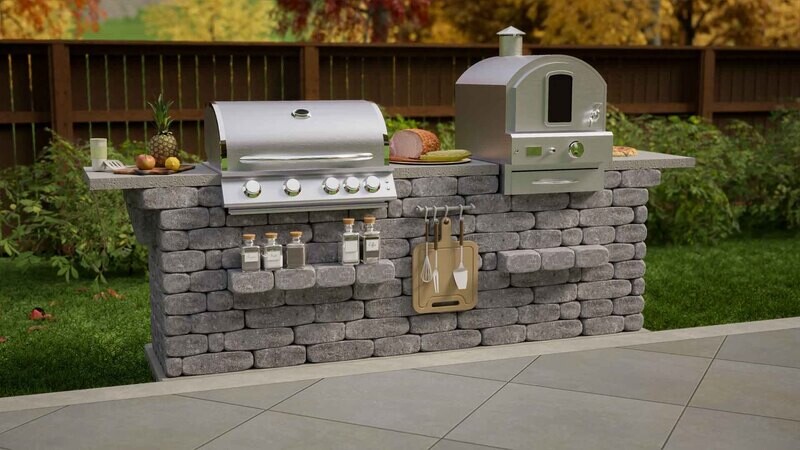 Masterson-O Grill Island with Pizza Oven and Grill Masterson-O Grill Island with Pizza Oven and Grill