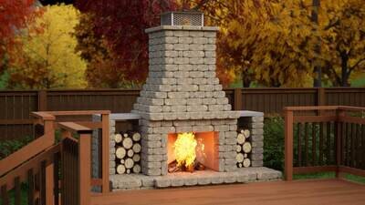 Barrington Fireplace for Deck and Raised Patios