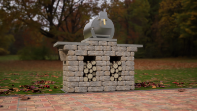 Metro-P Compact Wood-Fired Pizza Oven Island