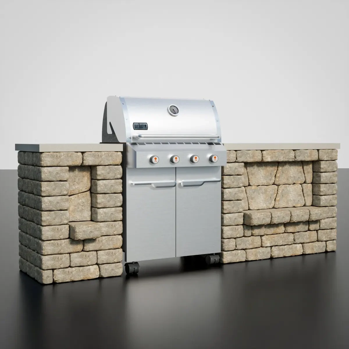Grilligan's Island Stone Wrap for Grills
