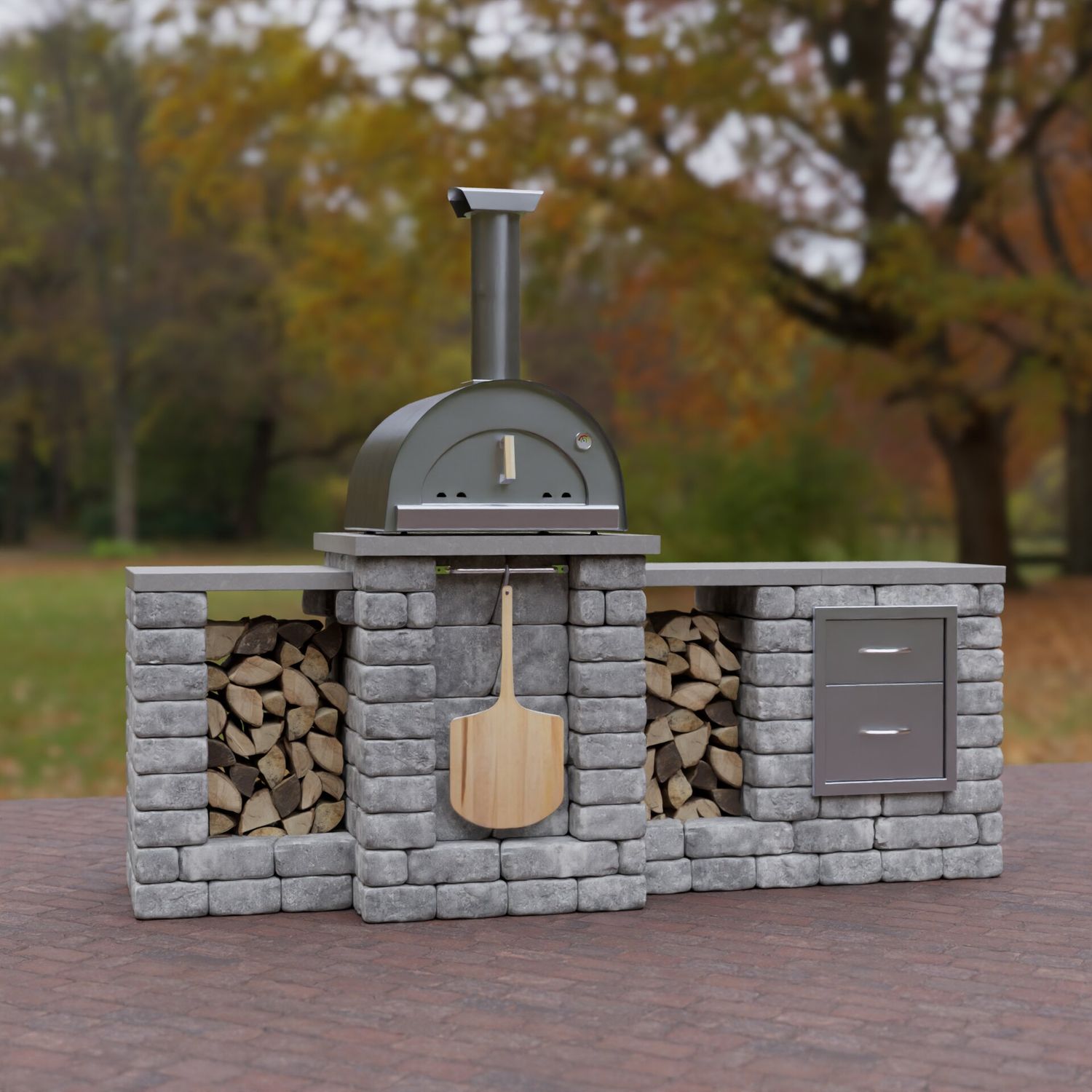 Unity-Z+ Deluxe Pizza Oven Modular Outdoor Kitchen Unit