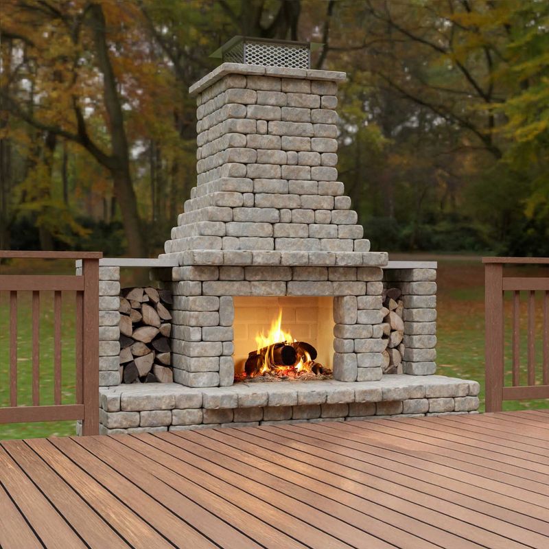 Bellrise Fireplace for Deck and Raised Patios