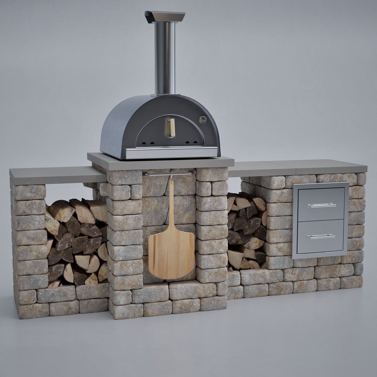 Unity-Z+ Deluxe Pizza Oven Modular Outdoor Kitchen Unit
