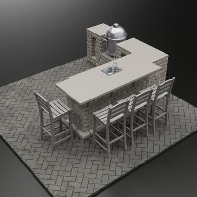 “Smokehouse Hangout” Pre-Designed Outdoor Kitchen