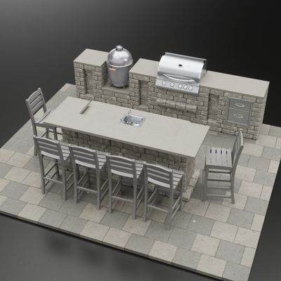 “Entertainer Deluxe” Complete Outdoor Kitchen & Bar