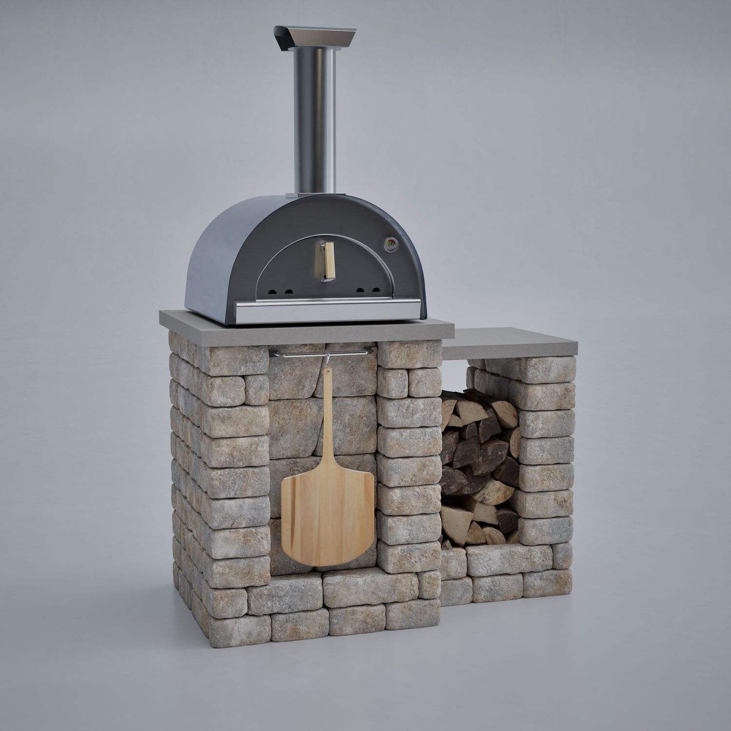 Unity Z Minus Pizza Compact Wood-Fired Pizza Island