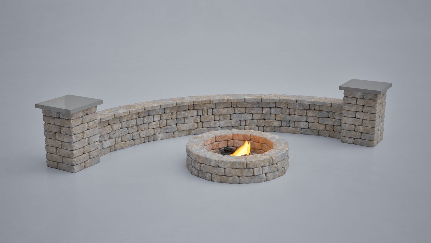 Sternbridge Fire Pit & Seat Wall