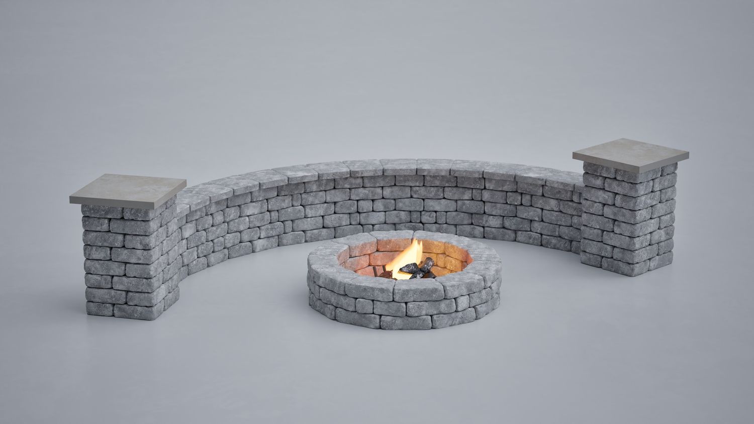 Summerton Fire Pit & Seat Wall