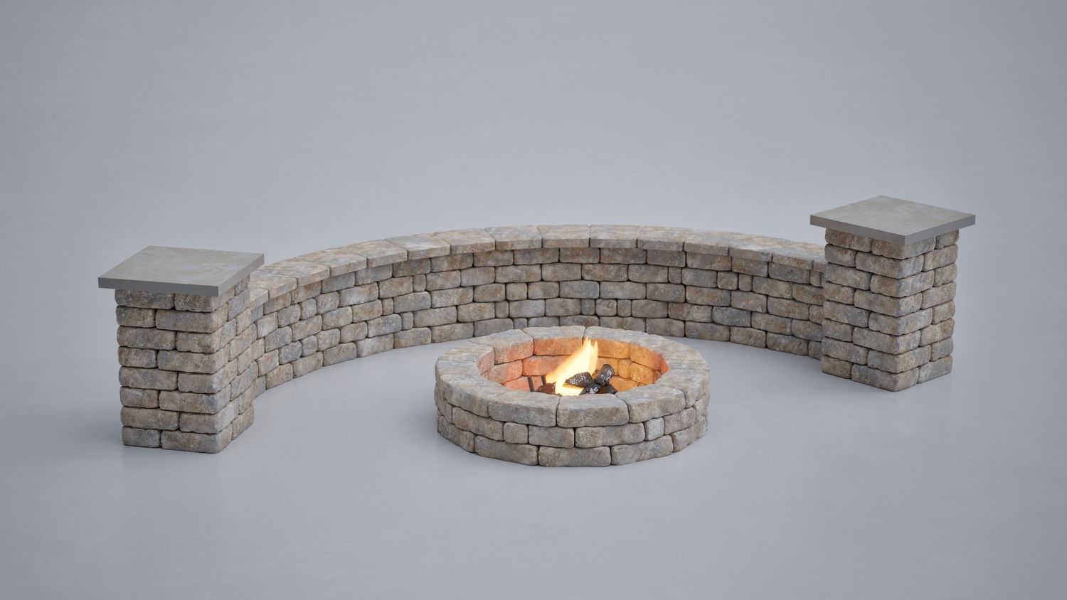 Summerton Fire Pit & Seat Wall