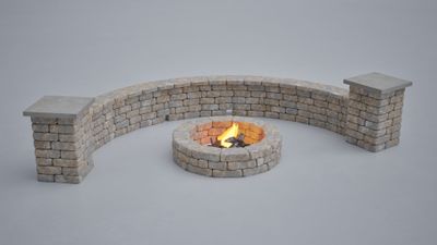 Strathmore Fire Pit & Seat Wall