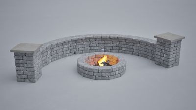 Strathmore Fire Pit & Seat Wall